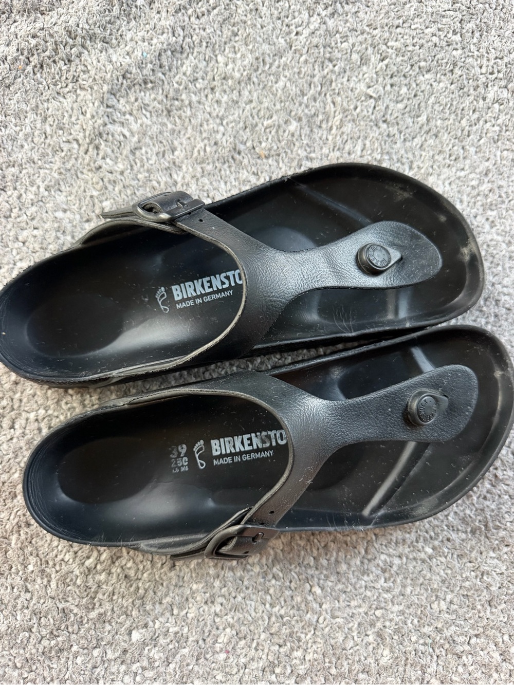 Birkenstock Black Gizeh Thong Sandal Detail